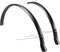 Spatbordset Eurofender Snello 28 x 51 mm - mat zwart