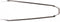 Spatbordstang Kg 28 Inch Rvs Zilver Per Stuk