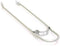 Spatbordstang met bumper voor achterwiel (28 inch/622) - Zilver