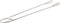 Spatbordstang met bumper voor achterwiel (28 inch/622) - Zilver