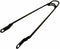 Spatbordstang met bumper voor achterwiel (28 inch/622) - Zwart