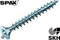 SPAX 1191010500255 Universele schroef, Verzonken kop, 5 x 25, Voldraad, T-STAR plus TX20 - WIROX - 1000 stuks