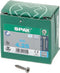 SPAX 1197000400253 Roestvaststalen schroef, Verzonken kop, 4 x 25, Voldraad, T-STAR plus TX20 - blank - 200 stuks
