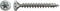 SPAX 1197000450403 Roestvaststalen schroef, Verzonken kop, 4.5 x 40, Voldraad, T-STAR plus T20 - blank - 200 stuks