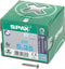 SPAX 1197000500353 Roestvaststalen schroef, Verzonken kop, 5 x 35, Voldraad, T-STAR plus T20 - blank - 200 stuks