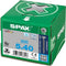 SPAX 1197000500403 Roestvaststalen schroef, Verzonken kop, 5 x 40, Voldraad, T-STAR plus T20 - blank - 200 stuks