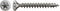 SPAX 1197000500403 Roestvaststalen schroef, Verzonken kop, 5 x 40, Voldraad, T-STAR plus T20 - blank - 200 stuks