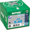 SPAX 1197000500453 Roestvaststalen schroef, Verzonken kop, 5 x 45, Voldraad, T-STAR plus T20 - blank - 200 stuks