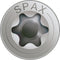 SPAX 1197000600603 Roestvaststalen schroef, Verzonken kop, 6 x 60, Voldraad, T-STAR plus T30 - blank - 100 stuks