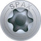 SPAX 191010400805 Universele schroef, Verzonken kop, 4 x 80, Deeldraad, T-STAR plus T20 - WIROX - 200 stuks