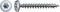 SPAX 251010600405 Hi-Force schroef, Discuskop, 6 x 40, Voldraad, T-STAR plus TX30 - WIROX - 200 stuks