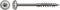 SPAX 257000801805 Hi-Force schroef, Discuskop, 8 x 180, Deeldraad, T-STAR plus TX40 - blank - 50 stuks