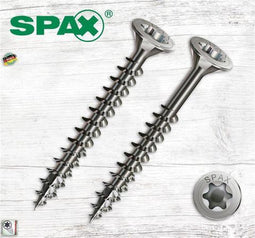 SPAX schroeven verzinkt TORX TX-20 platverzonken kop 4,5 x 20 mm 1000 stuks