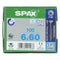 Spax Spaanplaatschroef RVS Torx 6.0 x 60 - 100 stuks