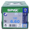 Spax Spaanplaatschroef RVS Torx 6.0 x 60 - 100 stuks