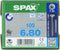 Spax Spaanplaatschroef RVS Torx 6.0 x 80 - 100 stuks