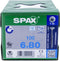 Spax Spaanplaatschroef RVS Torx 6.0 x 80 - 100 stuks