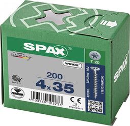 Spax Spaanplaatschroef Verzinkt Torx 4.0 x 35 (200) - 200 stuks