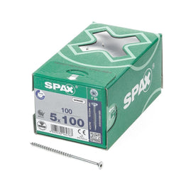 Spax Spaanplaatschroef Verzinkt Torx 5.0 x 100 - 100 stuks
