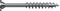 Spax spaanplaatschroef wirox 5,0x77, tx20, met vlakke discuskop, met geoptimaliseerd deel schroefdraad