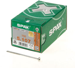 Spax Tellerkopschroeven verzinkt TORX TX-20 discuskop 5 x 107/46 mm 150 stuks