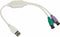 Akyga AK-AD-15 - Adapter - USB A naar 2x PS/2 - Wit