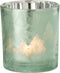 J-Line windlicht Boom - glas - groen/zilver - 3 stuks