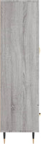 vidaXL - Hoge - kast - 69,5x31x115 - cm - bewerkt - hout - grijs - sonoma - eikenkleurig