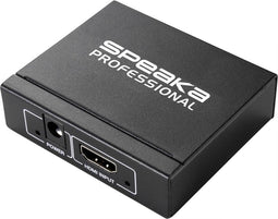 SpeaKa Professional 2 poorten HDMI-splitter 3D-weergave mogelijk 1920 x 1080 Pixel Zwart