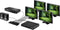 SpeaKa Professional 4 poorten HDMI-splitter Met ingebouwde converter 4096 x 2160 Pixel Zwart
