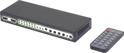 SpeaKa Professional 6 poorten HDMI-Matrix-switch Met Picture in Picture, Met afstandsbediening UHD 4K @ 60 Hz