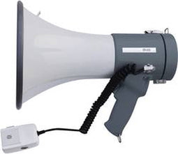 SpeaKa Professional ER-66S Megafoon Met handmicrofoon, Met draagriem, Met geluiden