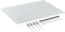 SpeaKa Professional Glazen magneetbord SP-BWM-200 (b x h) 600 mm x 450 mm Wit Glad Incl. opbergbakje