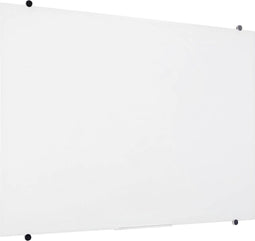 SpeaKa Professional Glazen magneetbord SP-GWW-001 (b x h) 1200 mm x 900 mm Wit Glad Incl. opbergbakje