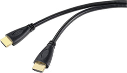 SpeaKa Professional SP-10133292 HDMI-kabel HDMI Aansluitkabel HDMI-A-stekker, HDMI-A-stekker 5.00 m Zwart 4K UHD, Audio