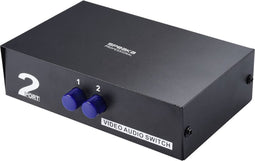 SpeaKa Professional SP-11175216 Composite-switch 2 poorten Met audiopoorten