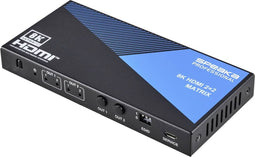 SpeaKa Professional SP-11571776 2 + 2 poorten HDMI-Matrix-switch Ultra HD-geschikt 7680 x 4320 Pixel Zwart