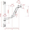 SpeaKa Professional SP-4330476 Superflex Workstation Monitor-wandbeugel 1-voudig 25,4 cm (10) - 76,2 cm (30) Grijs In