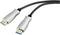 SpeaKa Professional SP-9019352 HDMI-kabel HDMI Aansluitkabel HDMI-A-stekker, HDMI-A-stekker 30.00 m Zwart 4K UHD, Afges