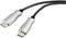 SpeaKa Professional SP-9019356 HDMI-kabel HDMI Aansluitkabel HDMI-A-stekker, HDMI-A-stekker 50.00 m Zwart 4K UHD, Afges