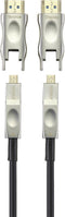 SpeaKa Professional SP-9538580 HDMI-kabel HDMI Adapterkabel HDMI-A-stekker, HDMI-micro-D-stekker, HDMI-A-stekker, HDMI-