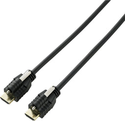 SpeaKa Professional SP-9784188 HDMI-kabel HDMI Aansluitkabel HDMI-A-stekker, HDMI-A-stekker 3.00 m Zwart 4K UHD, Audio