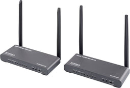 SpeaKa Professional SP-HDE-620 Draadloze HDMI-set 100 m 5 GHz 3840 x 2160 Pixel KVM-functie (Keyboard, Video, Mouse), M