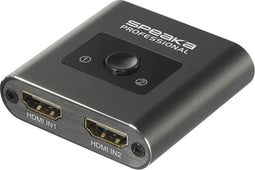 SpeaKa Professional SP-HSW-231 2 poorten HDMI-switch UHD 8K @ 60 Hz, UHD 4K @ 120 Hz