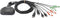 SpeaKa Professional SP-KVM-220 KVM-switch 2 poorten DisplayPort 4096 x 2160 Pixel