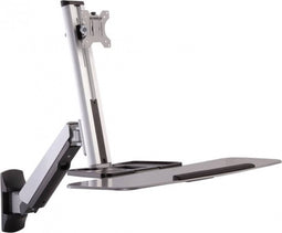 SpeaKa Professional SP-MM-705 Monitor-wandbeugel 1-voudig 33,0 cm (13) - 81,3 cm (32) In hoogte verstelbaar, Kantelbaar, Zwenkbaar, Draaibaar