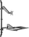 SpeaKa Professional SP-MM-710 Monitor-wandbeugel 1 stuks 33,0 cm (13) - 68,6 cm (27) In hoogte verstelbaar, Draaibaar, Kantelbaar en zwenkbaar