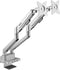 SpeaKa Professional SP-MM-800 2-voudig Monitor-tafelbeugel 43,2 cm (17) - 81,3 cm (32) Geïntegreerd dockingstation, Gasdruktechniek, Kantelbaar, Zwenkbaar