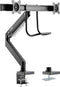 SpeaKa Professional SP-MM-820 2-voudig Monitor-tafelbeugel 43,2 cm (17) - 81,3 cm (32) Geïntegreerd dockingstation, Gasdruktechniek, Kantelbaar, Zwenkbaar