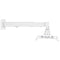 SpeaKa Professional SP-PWM-101 Beamer-wandbeugel Draaibaar Afstand tot de muur (max.): 600 mm Wit